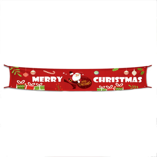 Christmas Ornaments Letters Banner Festive Party Scene Arrangement Props,Size:300 x 50cm
