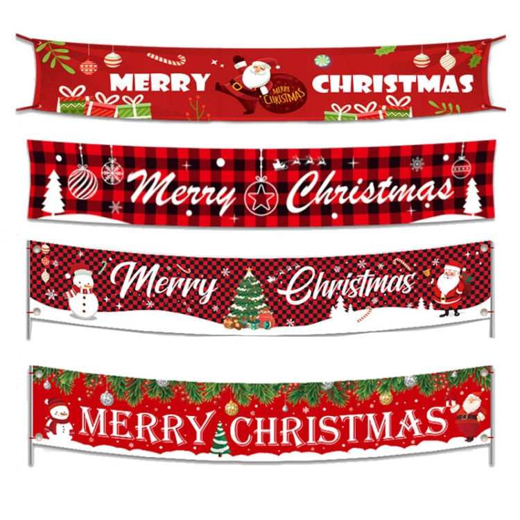 Christmas Ornaments Letters Banner Festive Party Scene Arrangement Props,Size:300 x 50cm