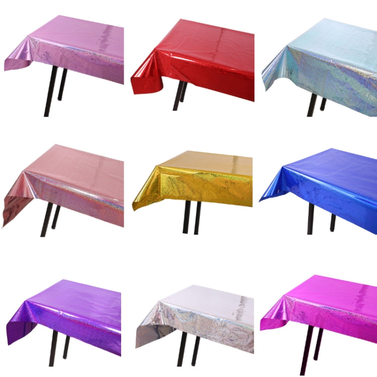 Birthday Party Foil Laser Tablecloth Wedding Decoration Supplies