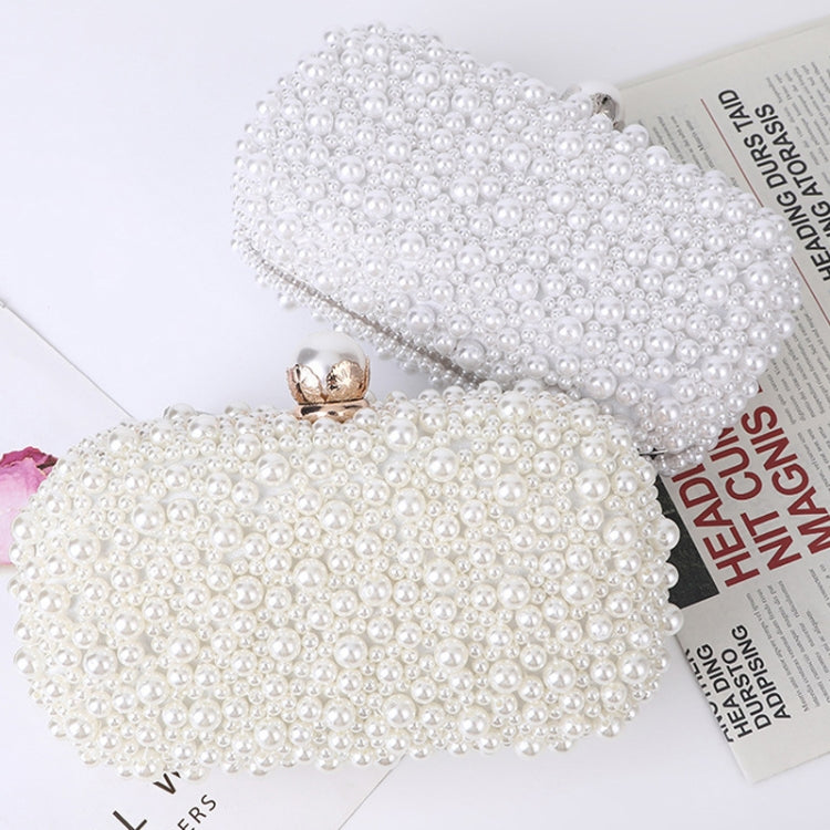 Pearl Evening Bag Soft Face Lock Ladies Shoulder Bag Crossbody Small Square Bag