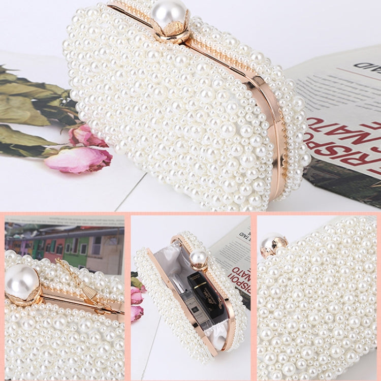 Pearl Evening Bag Soft Face Lock Ladies Shoulder Bag Crossbody Small Square Bag