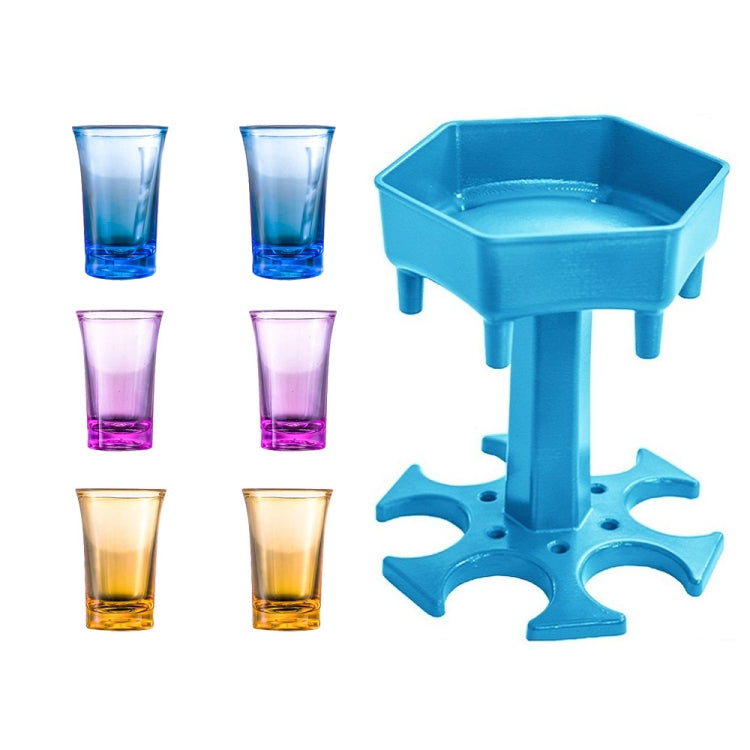 Bar Party 6 Cups Hexagon Wine Dispenser Wine Pourer