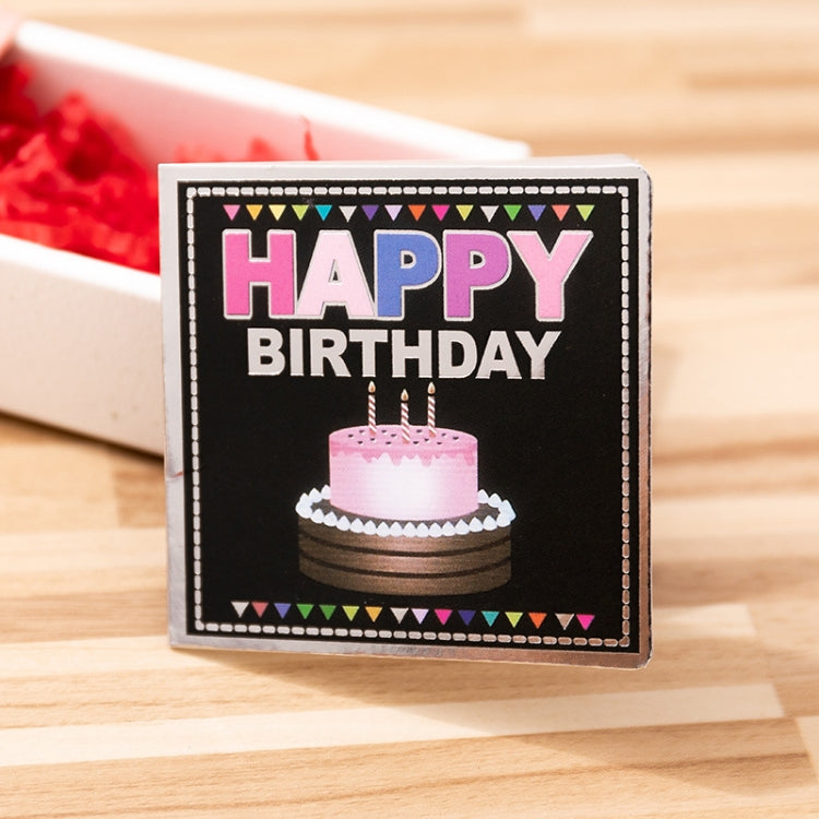 10 PCS Square Bronzing Color Print Thanks Greeting Cards