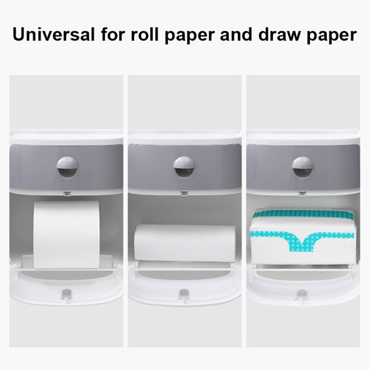 ECOCO E1804 Toilet Multifunctional Double-layers Tissue Rack