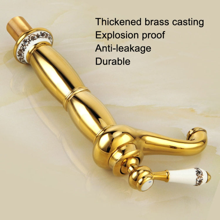 Antique Hot and Cold Bathroom Washbasin Faucet, Style: