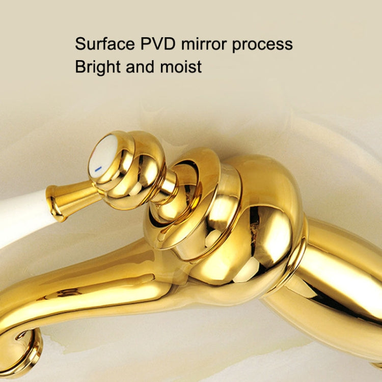 Antique Hot and Cold Bathroom Washbasin Faucet, Style: