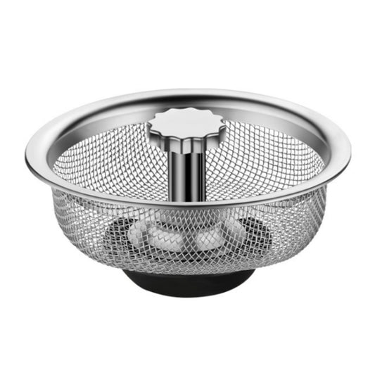 Anti-clogging Stainless Steel Filter For Kitchen Sink Sewer, Random Handle Style Delivery