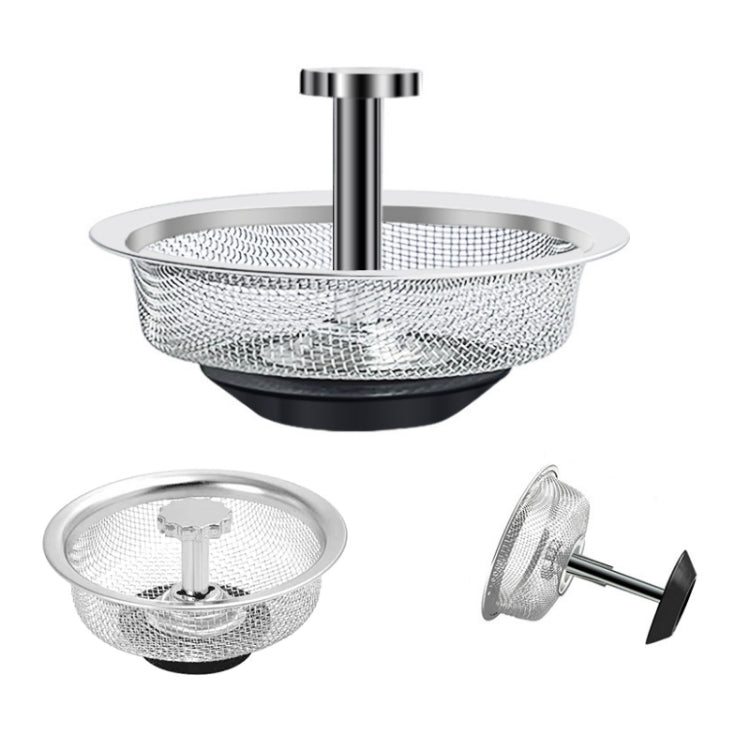Anti-clogging Stainless Steel Filter For Kitchen Sink Sewer, Random Handle Style Delivery