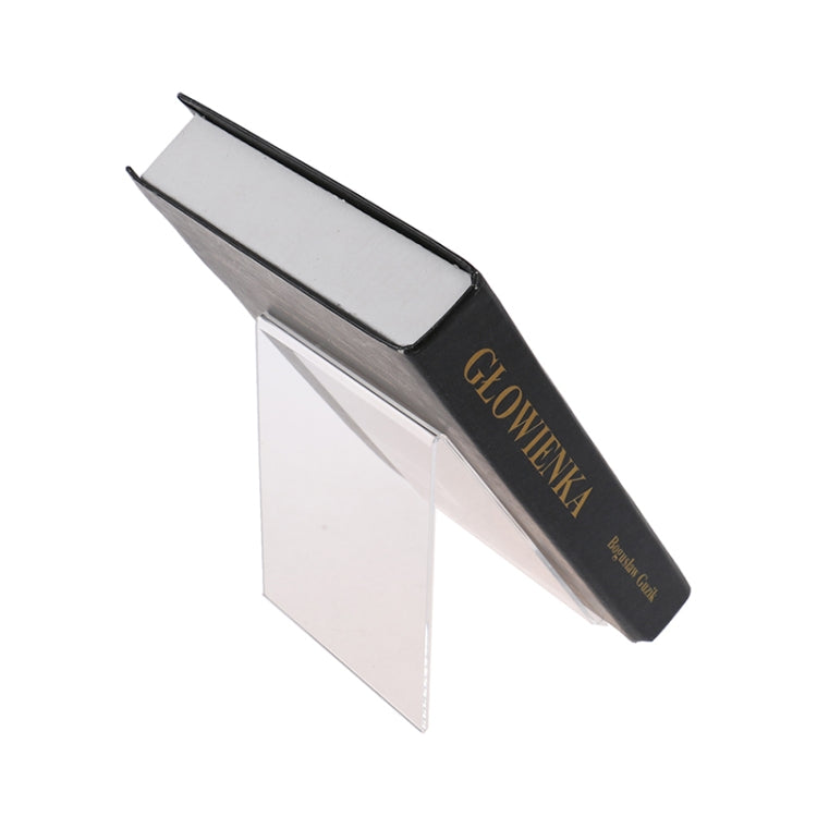 2 PCS Acrylic Display Stand Transparent Book Shelf Photo Frame Holder