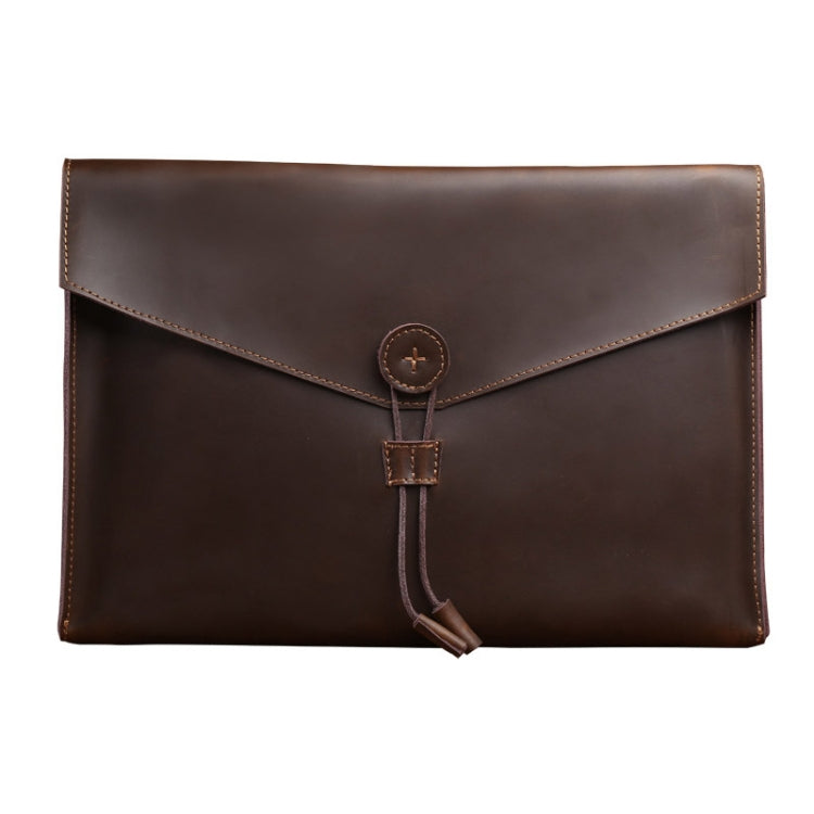 S121 Leather Wear-resistant Business Briefcase