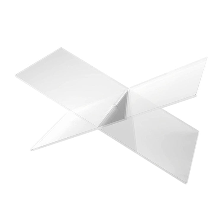 X-shaped Acrylic Bookshelf Transparent Book Sheet Music Display Stand