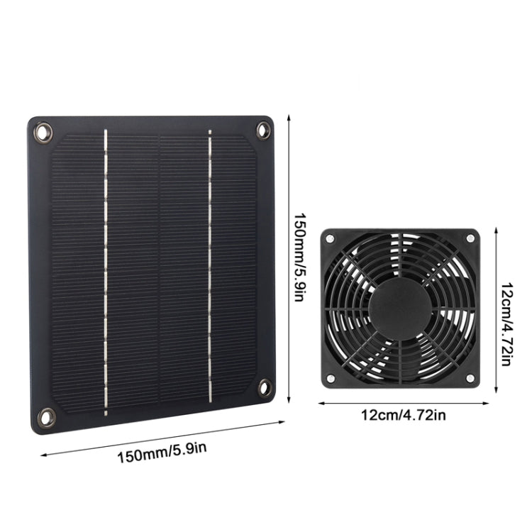 3W High Speed and Long Life Outdoor Solar Pet Exhaust Fan