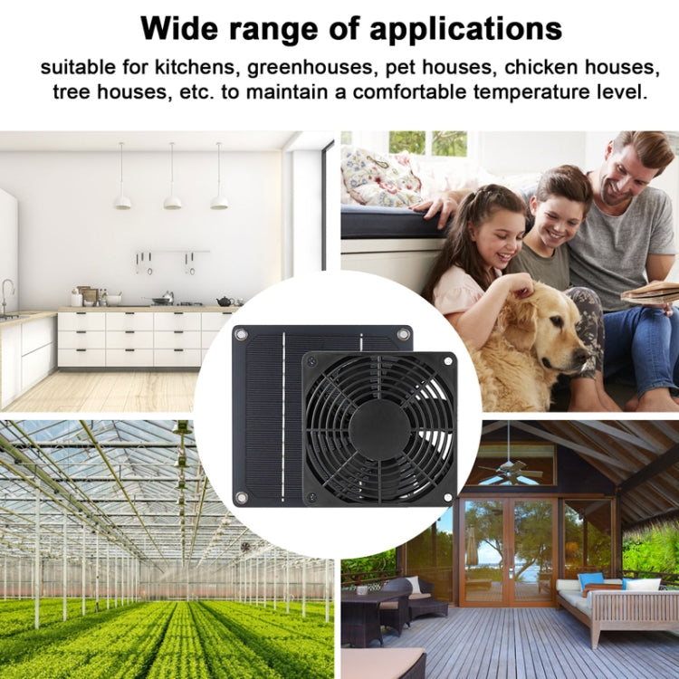 3W High Speed and Long Life Outdoor Solar Pet Exhaust Fan