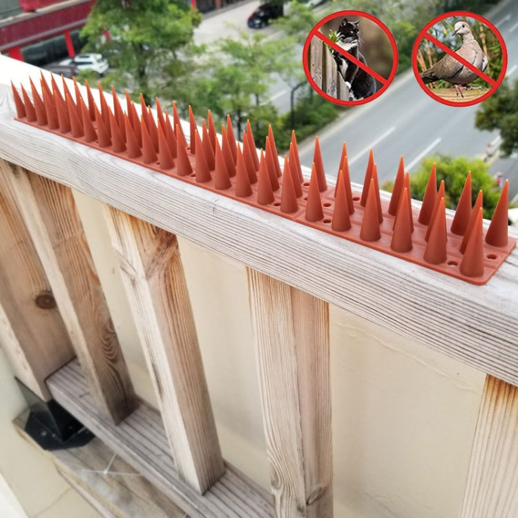 Plastic Bird Repellent Thorns Fence Anti-climb Nails, Brown, Grass Green, Transparent, Grey, Black, White, Brick Red, Green