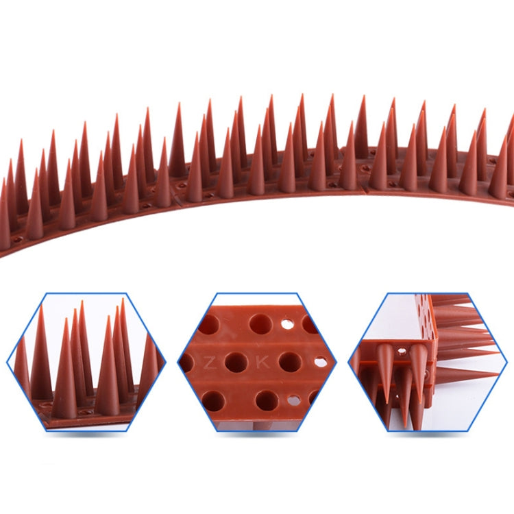 Plastic Bird Repellent Thorns Fence Anti-climb Nails, Brown, Grass Green, Transparent, Grey, Black, White, Brick Red, Green