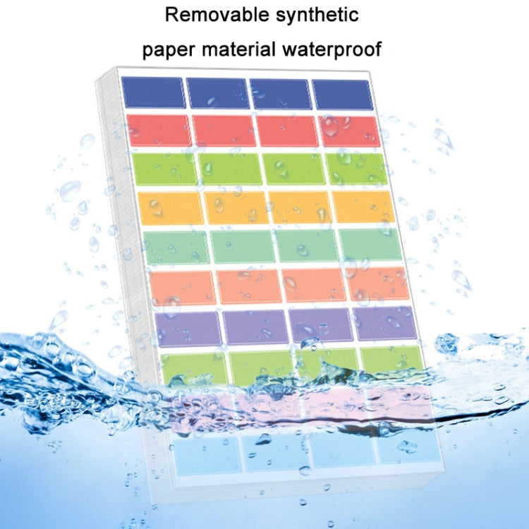 5 Packs Children Colorful Square Label Classification Stickers