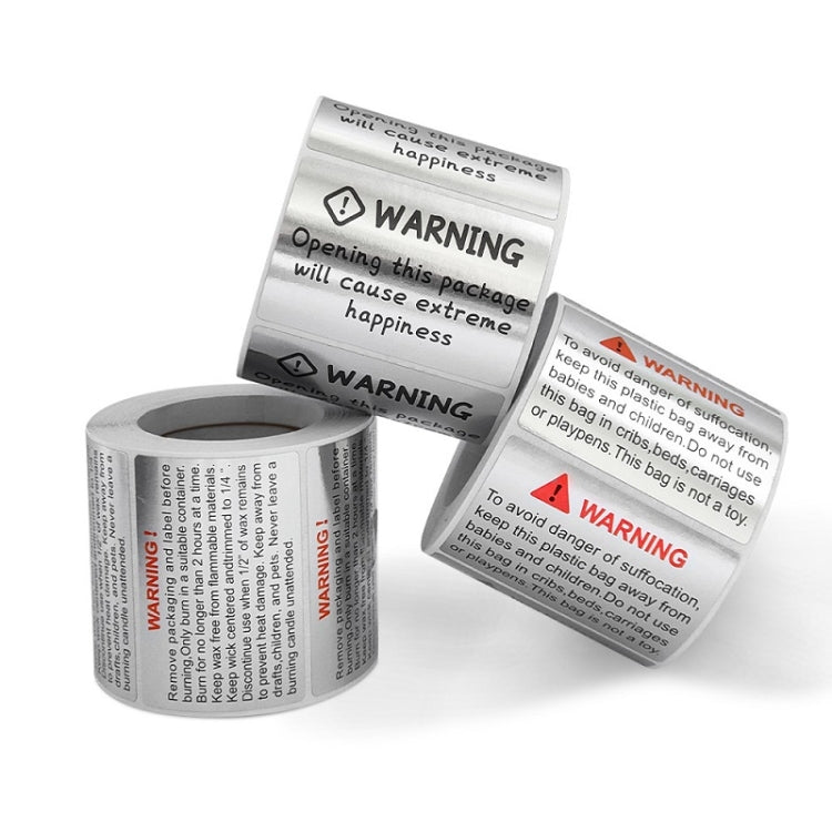 Warning That Opening This Package Will Bring Great Happiness Sealing Sticker