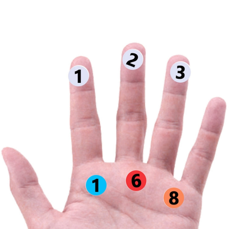 100 Stickers/Sheet Clothes Footwear Size Number Label Sticker, Diameter: 25mm