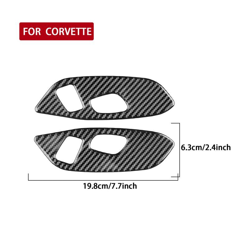 For Chevrolet Corvette C8 2pcs /Set Seat Adjustment Switch Frame Sticker