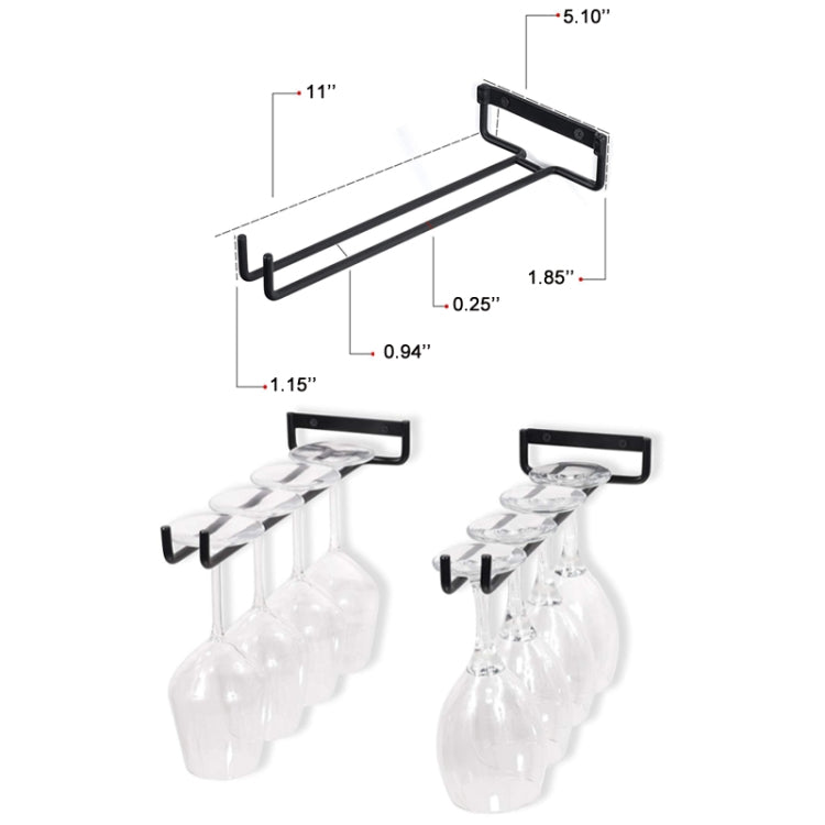 Household Wrought Iron Goblet Upside Down Cup Holder