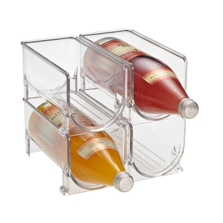 PET Layered Red Wine Stand Refrigerator Beer Beverages Storage Box