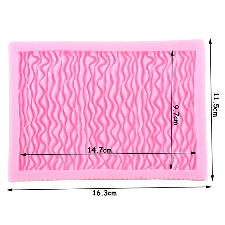 Food Grade Fondant Silicone Mold Pleated Skirt Cake Decorating Tool