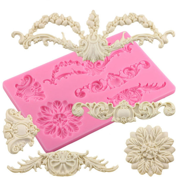 Cake Border Floral Fondant Silicone Mold