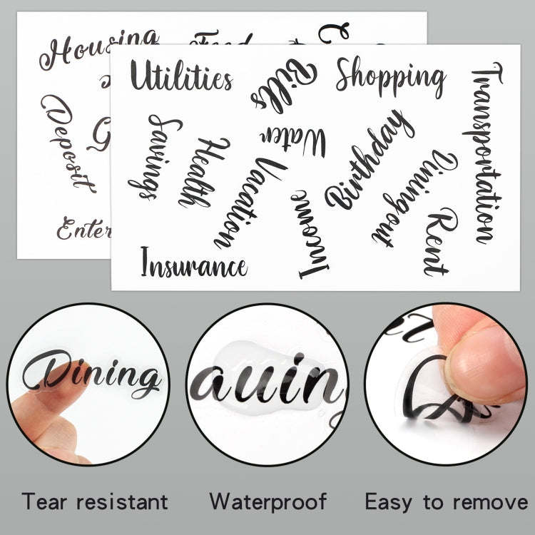 A6 Binder Budget Book Marbled Notebook PU Leather Binder