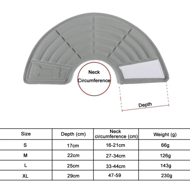 Elizabeth Ring Pet Grooming Anti-Bite Neck Ring, S, M, XL