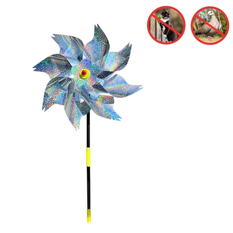 Balcony Garden Farmland Bird Catcher Reflector Anti-bird Laser Windmill, Style: Seven