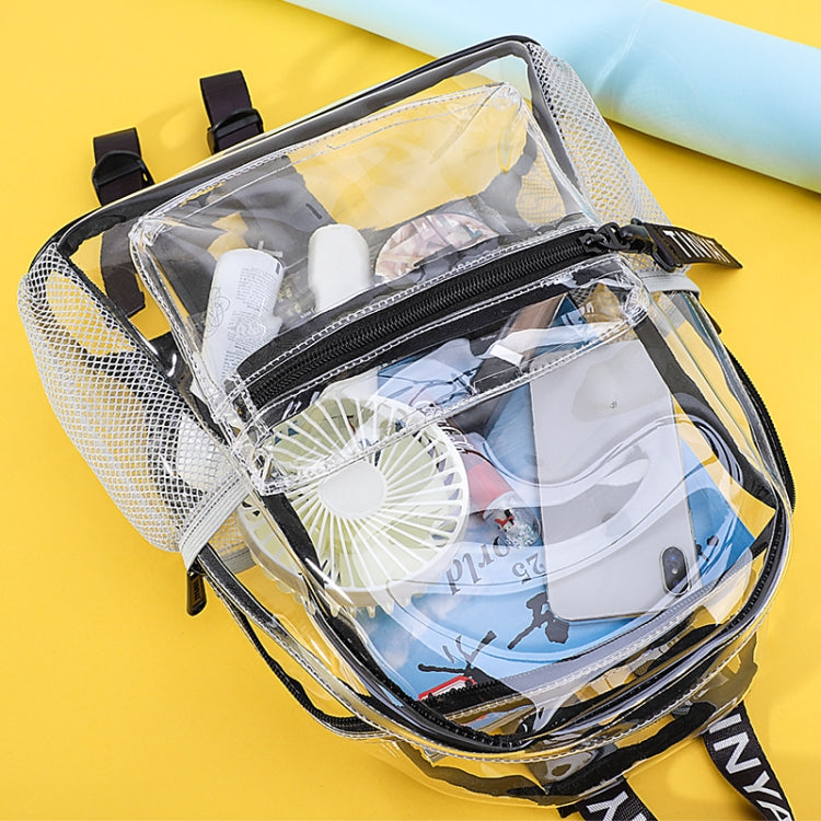 T9051 Ladies Jelly Bag Waterproof PVC Transparent Backpack Beach Travel Backpack