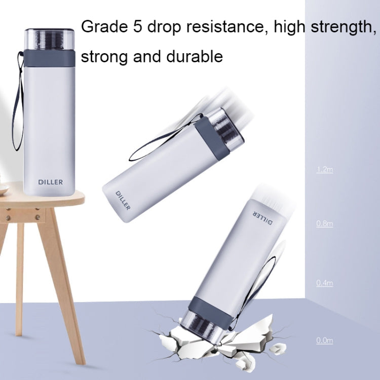 Diller D8646 Square Shape Fitness Leakproof Water Bottle