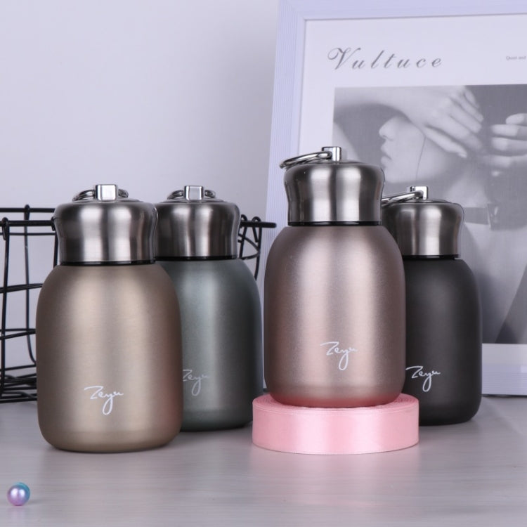 280ml 304 Stainless Steel Handle Vacuum Insulation Cup Big Belly Gift Cup, Black, Gold, Green, Silver, Rose Gold