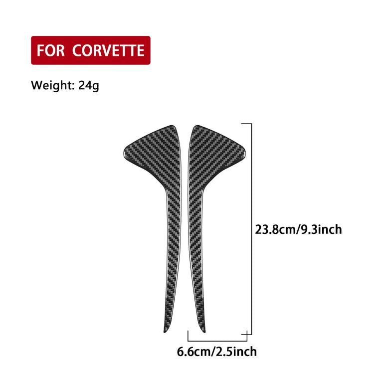 For Chevrolet Corvette C8 2pcs /Set Front Groove Side Decoration Sticker