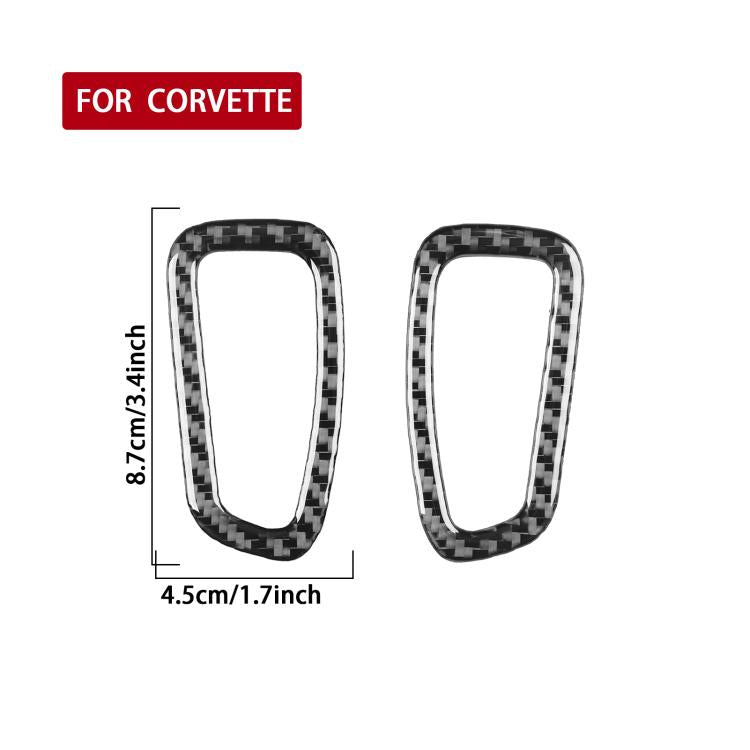 For Chevrolet Corvette C8 2pcs /Set A-Pillar Air Outlet Decorative Stickers