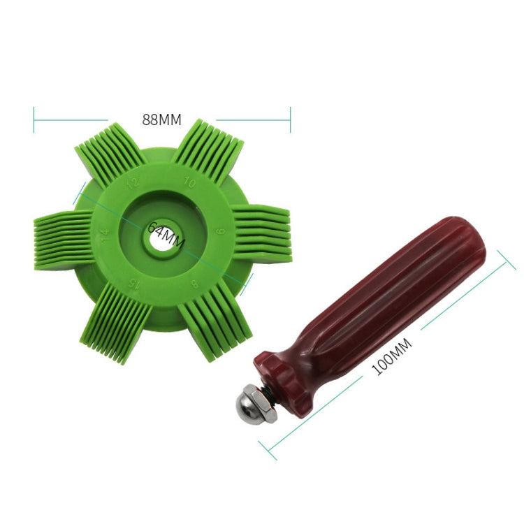 2 PCS Air Conditioner Blade Condenser Cleaning Fin Comb Brush