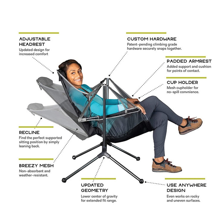 LT32004 Outdoor Portable Folding Rocking Chair