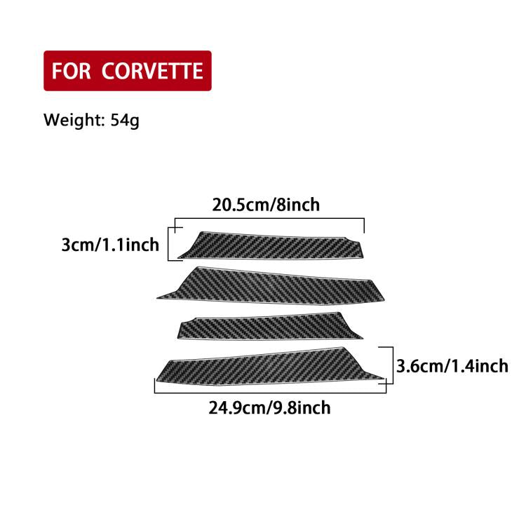 For Chevrolet Corvette C8 4pcs /Set Taillight Decorative Strip