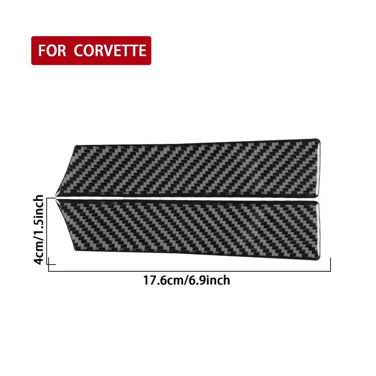 For Chevrolet Corvette C8 2pcs /Set Rear Engine Trim Strip