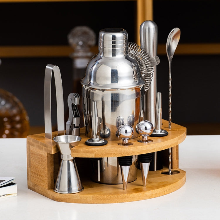 BY-F12 Semicircle Wooden Base Bar Shaker Set, Spec: