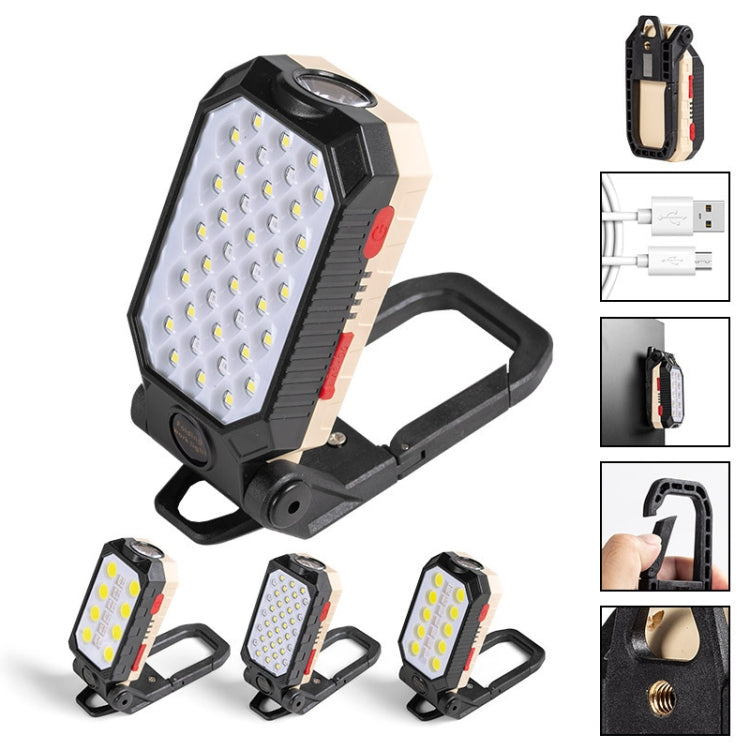 COB Work Light USB Charging Hook Emergency Flashlight Maintenance Lamp, Style: