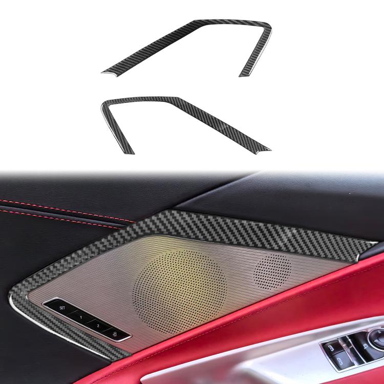 For Chevrolet Corvette C8 2pcs /Set Car Door Speaker Frame Sticker