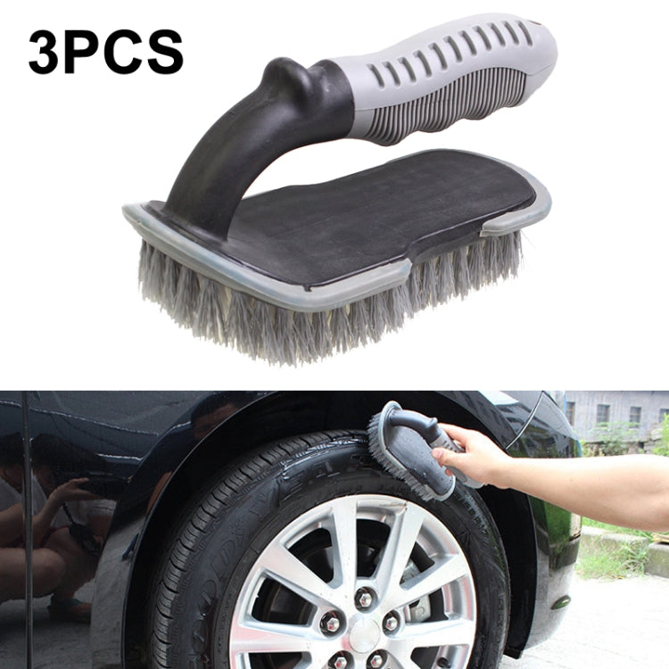 3 PCS Car Tire Brush Carpet Foot Pad Brush, Style: