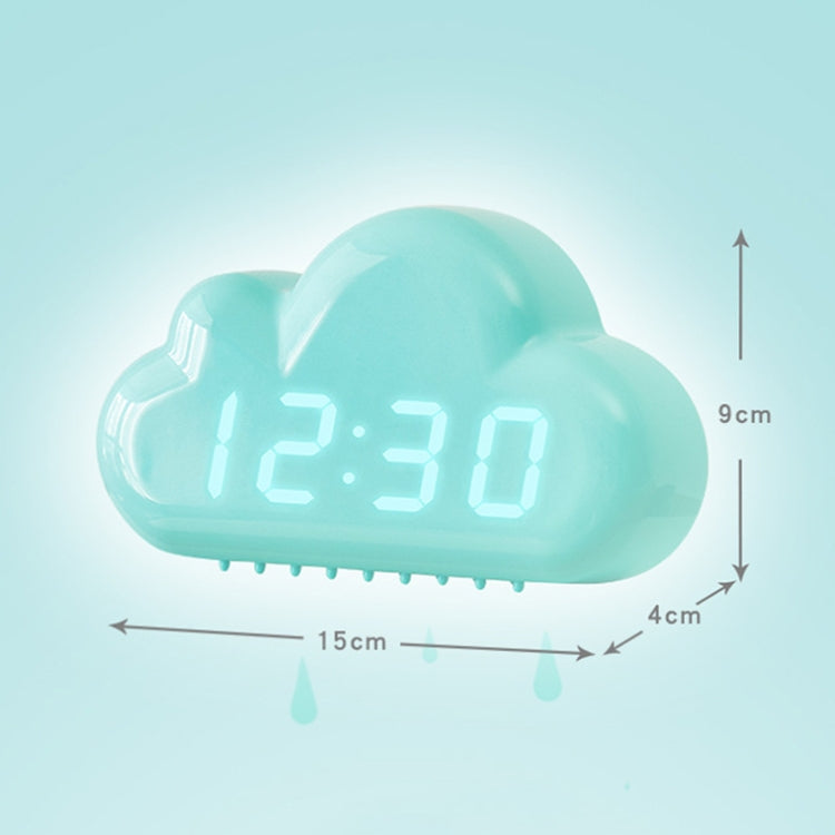 1966 Cute Cloud Shape Voice-activated LED Bedside Alarm Clock