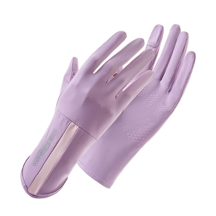 1 Pair XC-14 Riding Driving Sunscreen Anti-UV Fingerless Ice Silk Gloves, Style: