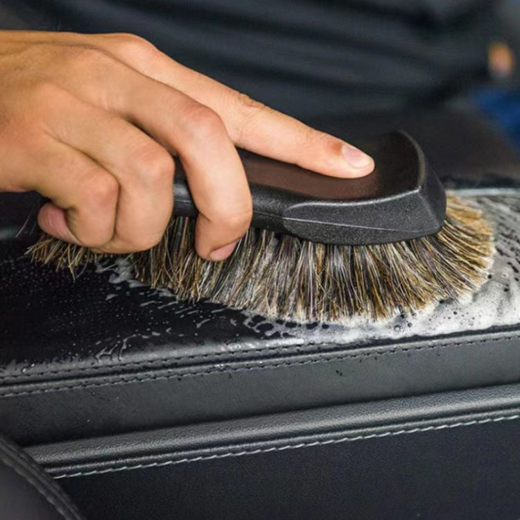 JY-26589412 Car Interior Dusting Oiling Polishing Cleaning Horsehair Brush