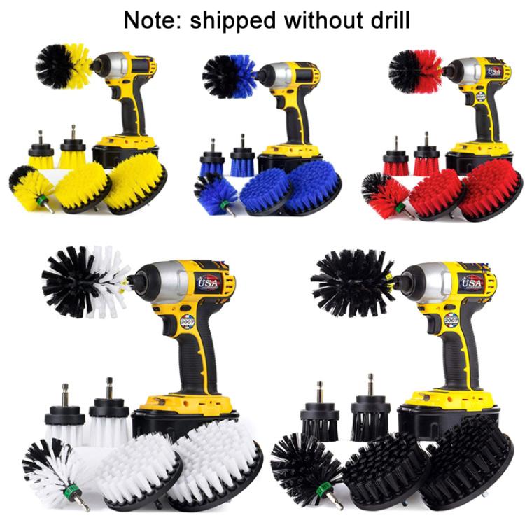 6PCS Electric Drill Head Car Tire Floor Crevice Cleaning Brush