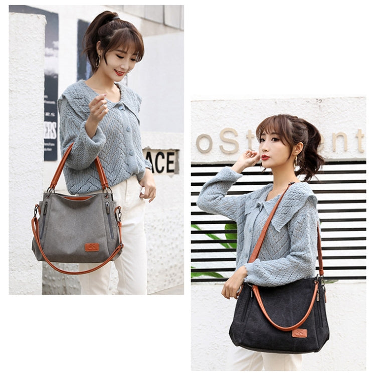 T-1983 Ladies Large Capacity Canvas Shoulder Bag