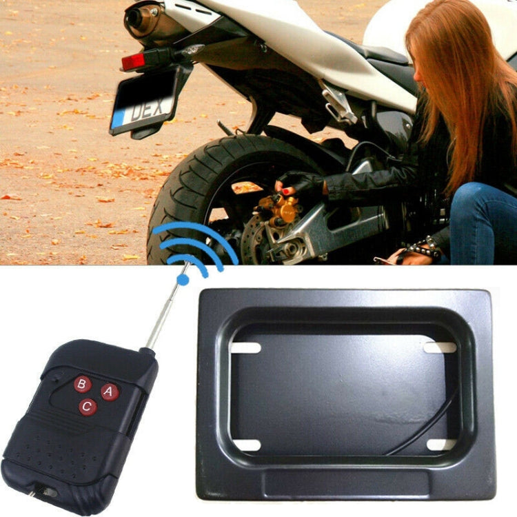 US Motorcycle License Plate Cover Frame Roller Blind License Plate Bracket, Roller Blind License Plate Bracket
