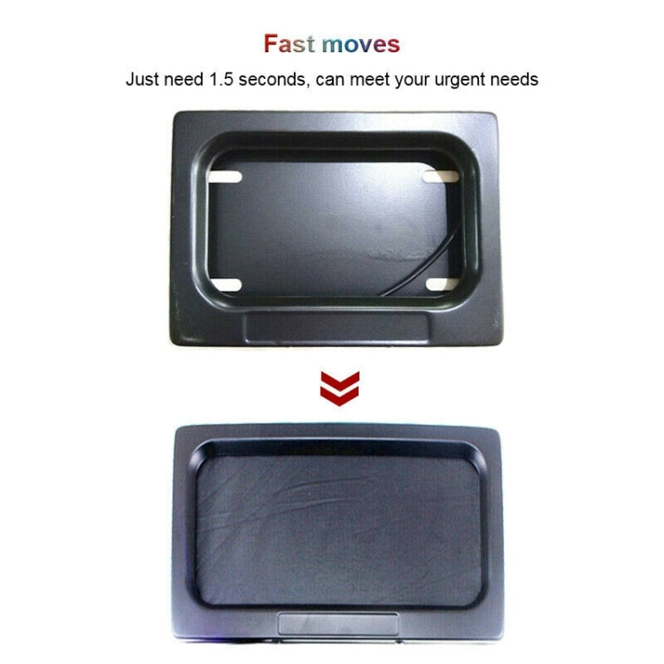US Motorcycle License Plate Cover Frame Roller Blind License Plate Bracket, Roller Blind License Plate Bracket